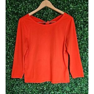 FREE WHEN ADDED TO BUNDLE J.Crew Tie-Back Boatneck shirt